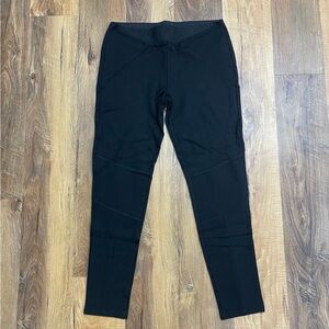Zara structured black leggings size Large like new